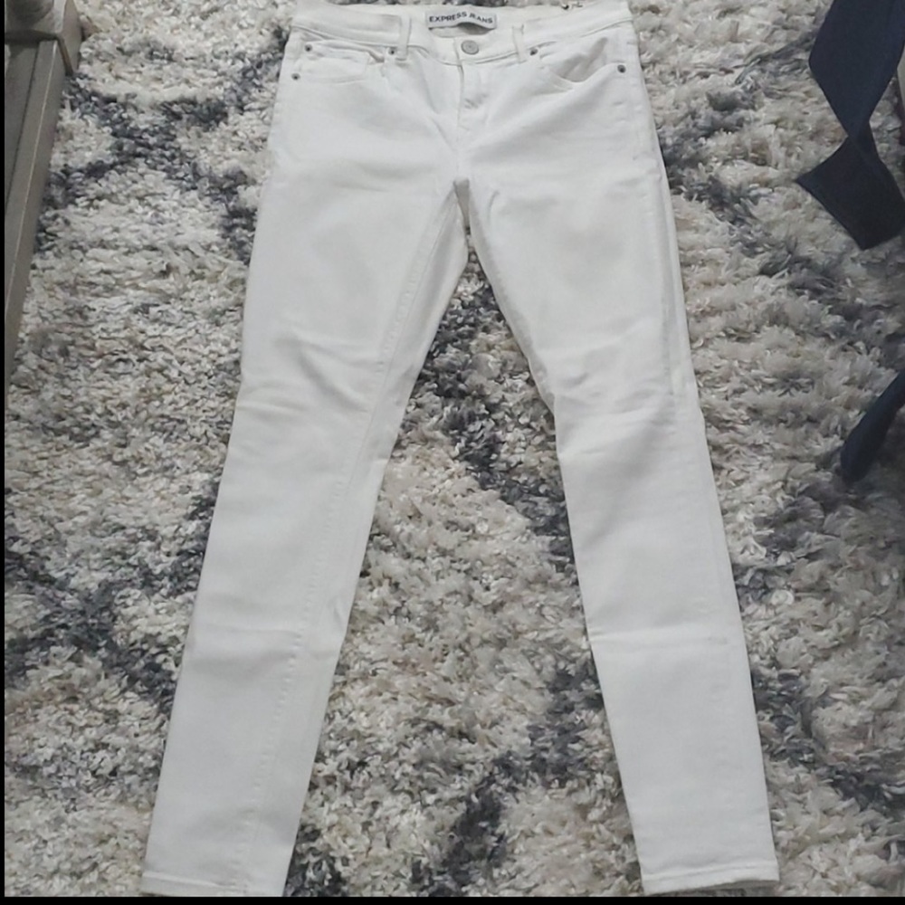 Express White Mia MidRise Jean Leggings